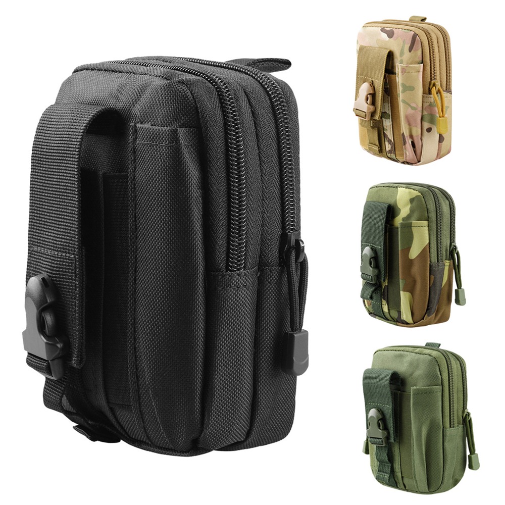 Men Accessories Bag - กระเป๋าคาดเอวแบบยุทธวิธี Molle กระเป๋าคาดเอวใส่โทรศัพท์ กระเป๋าใส่สมาร์ทโฟน กระเป๋าใส่อุปกรณ์เครื่องมือ กระเป๋าใส่ของจุกจิก