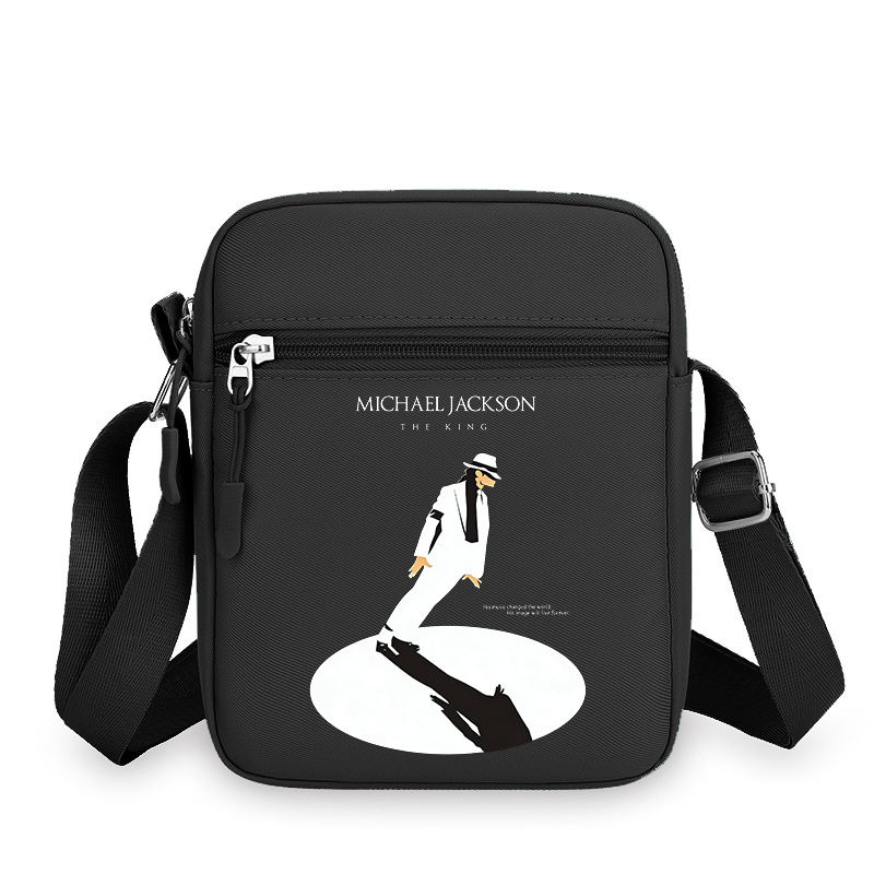 Men Accessories Bag - กระเป๋าใส่โทรศัพท์ลายอนิเมะสำหรับผู้ชายและผู้หญิง MJ กระเป๋าสะพายข้างแฟชั่น Michael Jackson ของขวัญวันเกิด