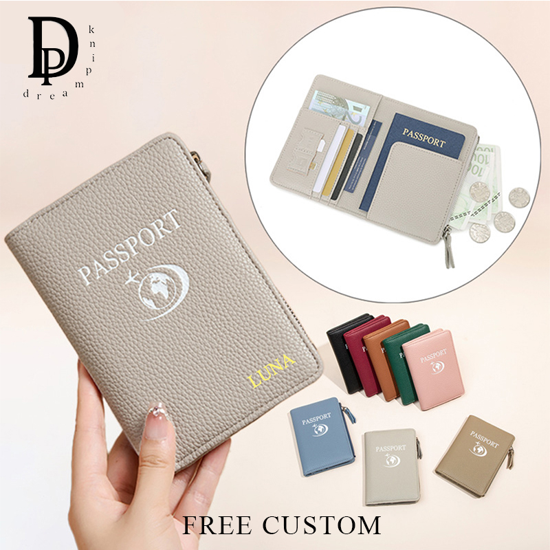 Passport Wallet Rfid - กระเป๋าใส่พาสปอร์ต RFID สำหรับผู้หญิง หนัง PU กระเป๋าสตางค์อเนกประสงค์