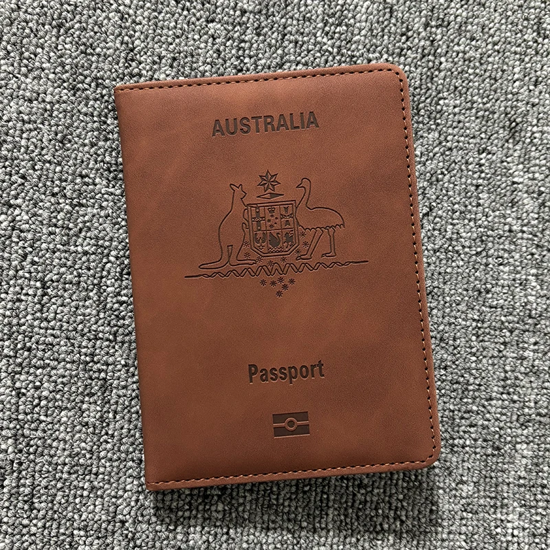 Passport Wallet Rfid - ปกหนังสือเดินทางออสเตรเลีย Rfid Blocking Travel Wallet ผู้ถือหนังสือเดินทางออสเตรเลียสําหรับหนังสือเดินทาง