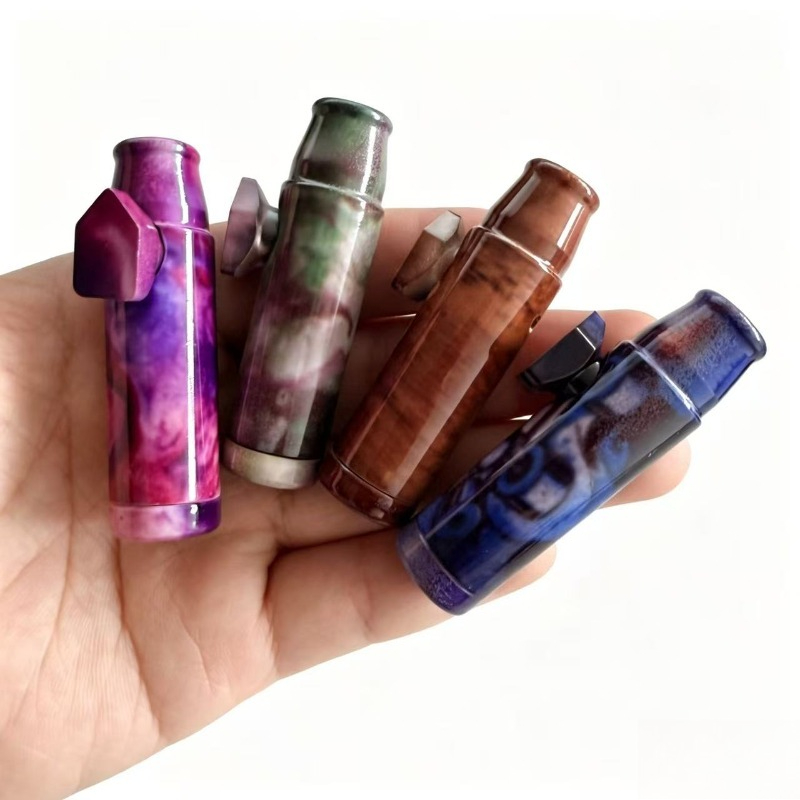 Men Accessories Gift - 4 ชิ้น 8 ชิ้น ขวดสูบยาสูบอะลูมิเนียมอัลลอยด์ ท่อสูบยาสูบโลหะ