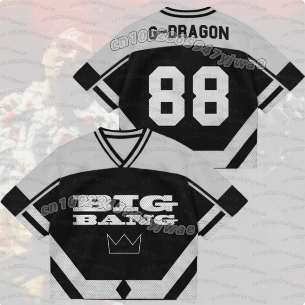 Men Accessories Gift - เสื้อยืดตาข่ายผสมสำหรับผู้ชายและผู้หญิง คอลเลคชั่นซัมเมอร์ BigBang 2026 World Tour