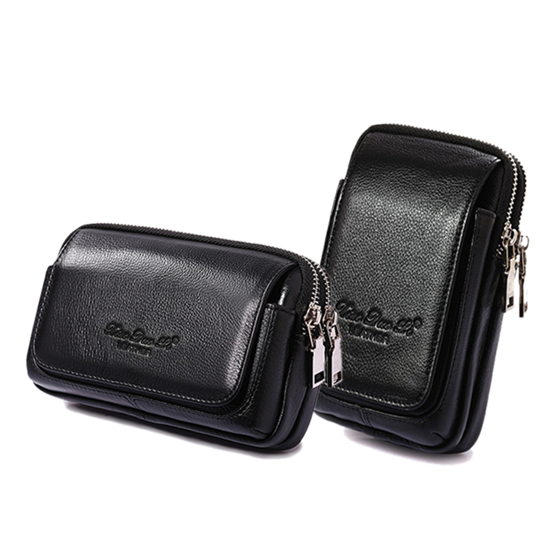 Men Accessories Bag - ผู้ชายหนังเอว Fanny Pack กระเป๋าเข็มขัดกระเป๋าบุหรี่ ID ผู้ถือบัตรกระเป๋ากระเป๋า