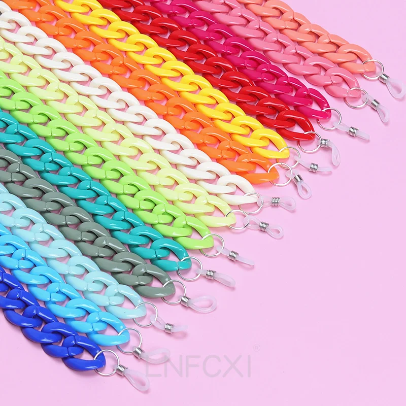 Men Accessories Neck Chain - JNPCXI แฟชั่นอะคริลิคแว่นตากันแดดโซ่เชือกเส้นเล็กผู้หญิงผู้ชาย Anti-SLIP แว่นตาอ่านหนังสือสายโซ่สายคล้องคอเชือก Fast Shipping
