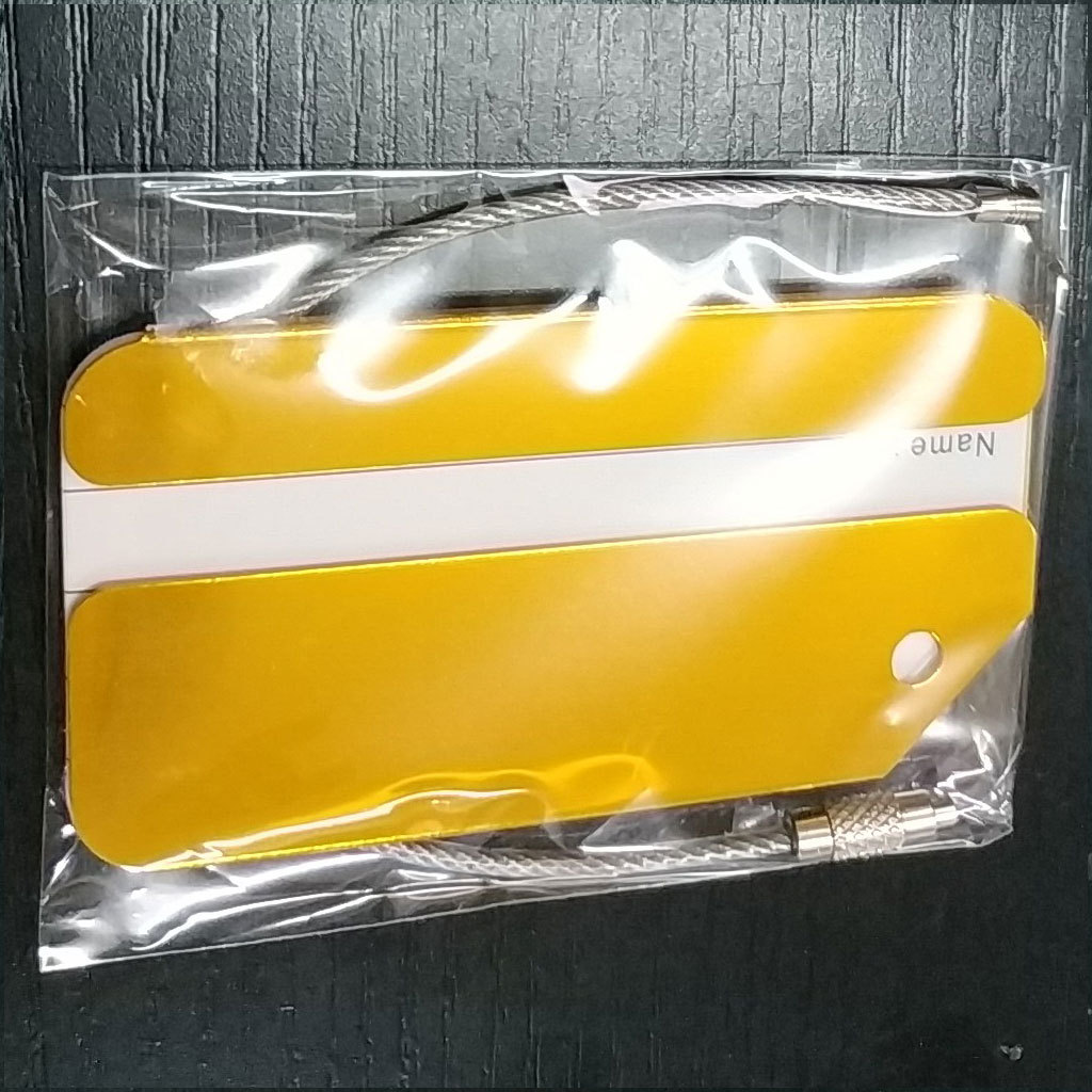 Men'S Accessories Holder - ป้ายติดกระเป๋าเดินทางอะลูมิเนียม 1 ชิ้น, ป้ายชื่อที่อยู่สำหรับกระเป๋าเดินทางและกระเป๋าเป้, อุปกรณ์เสริมสำหรับการเดินทางแบบพกพาสำหรับผู้ชายและผู้หญิง