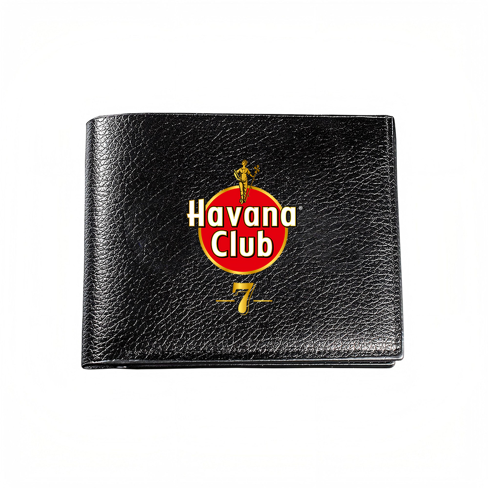 Men Accessories Photos - กระเป๋าสตางค์ผู้ชาย Havana Club พร้อมช่องใส่บัตร ดีไซน์โลโก้ ลายพิมพ์แฟชั่น