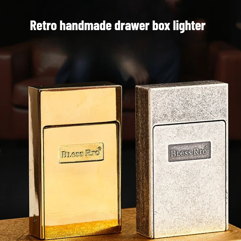 ไฟแช็ครูปทรงล้อเจียรแบบย้อนยุค - Men Accessories Drawer บทวิจารณ์และราคา