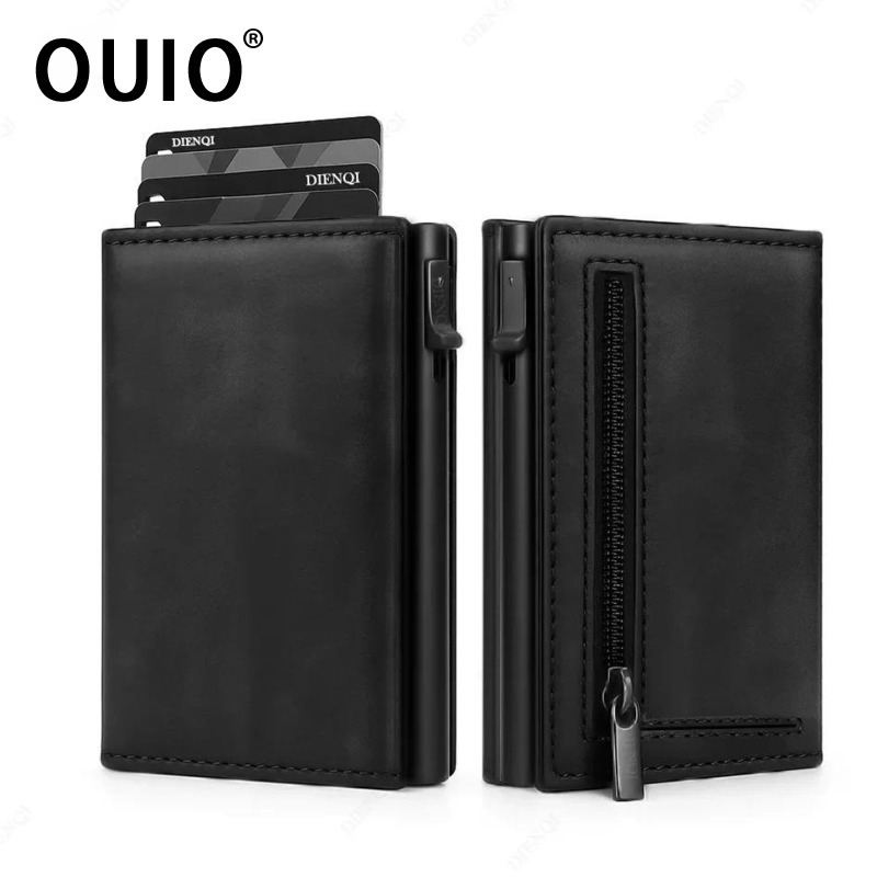 OUIO RFID กระเป๋าใส่บัตรเครดิต - Coin Holder Men บทวิจารณ์และราคา