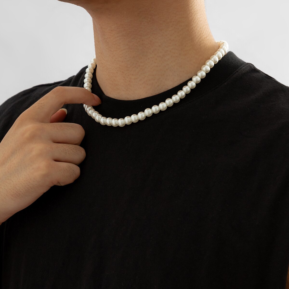 สร้อยคอโชคเกอร์สั้นประดับลูกปั - Men Accessories Neck Chain บทวิจารณ์และราคา