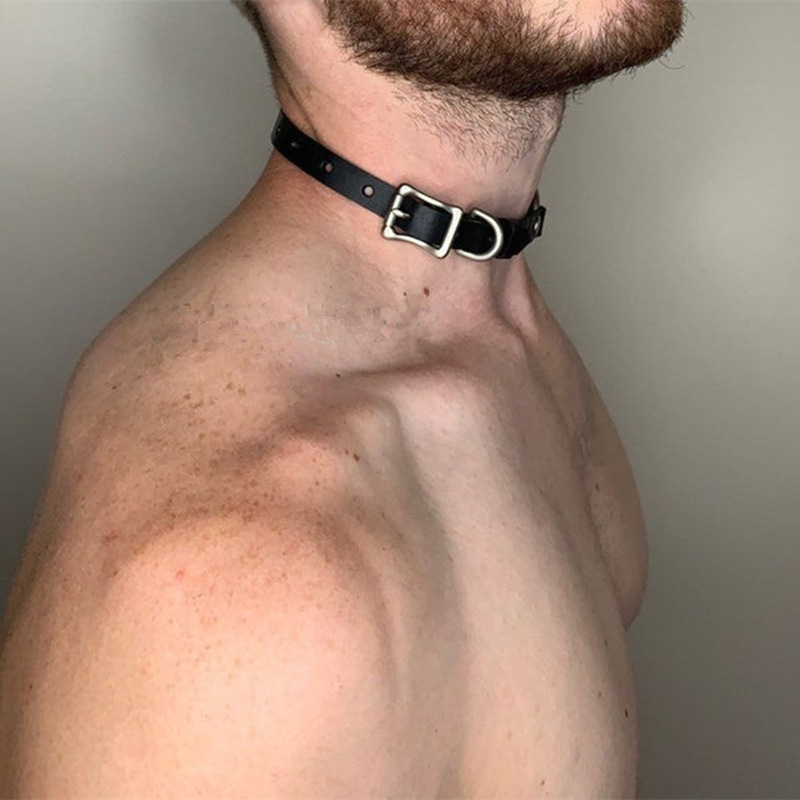 สายจูงคอหนัง PU สไตล์พังก์ ทำม - Men Accessories Neck Chain บทวิจารณ์และราคา