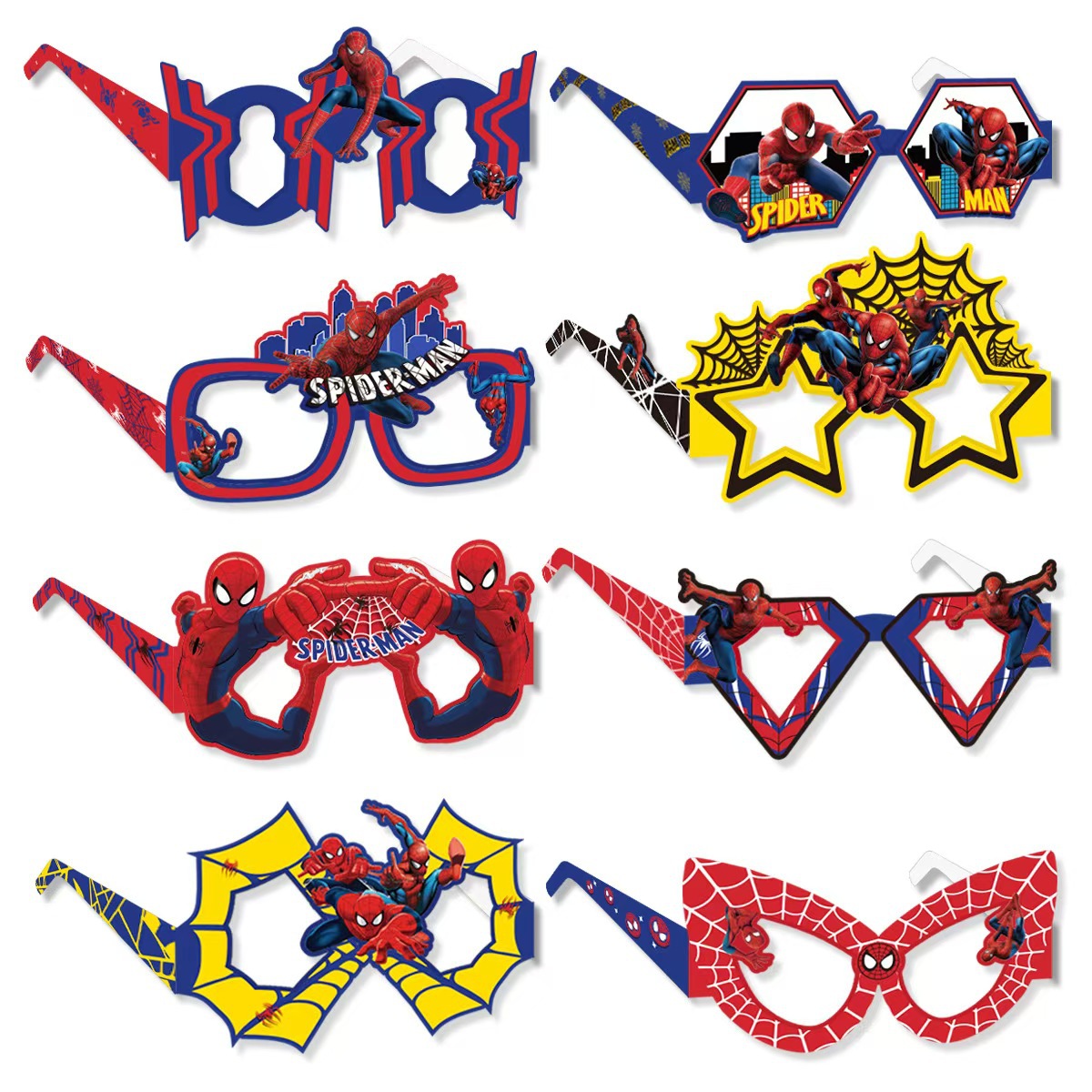 แว่นตากระดาษลายสไปเดอร์แมน 8 ช - Men Accessories Photos บทวิจารณ์และราคา