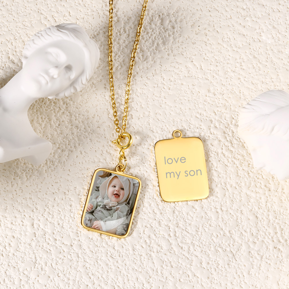 สร้อยคอจี้ธงตัวอักษรภาพถ่ายแบบ - Men Accessories Photos บทวิจารณ์และราคา