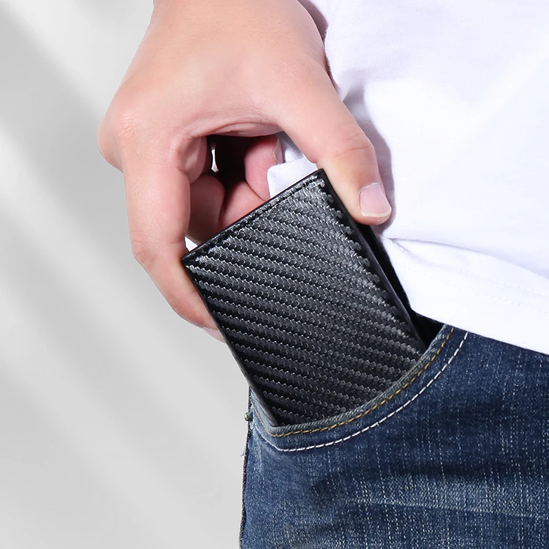 กระเป๋าใส่บัตร RFID ป้องกันการ - Coin Holder Men บทวิจารณ์และราคา