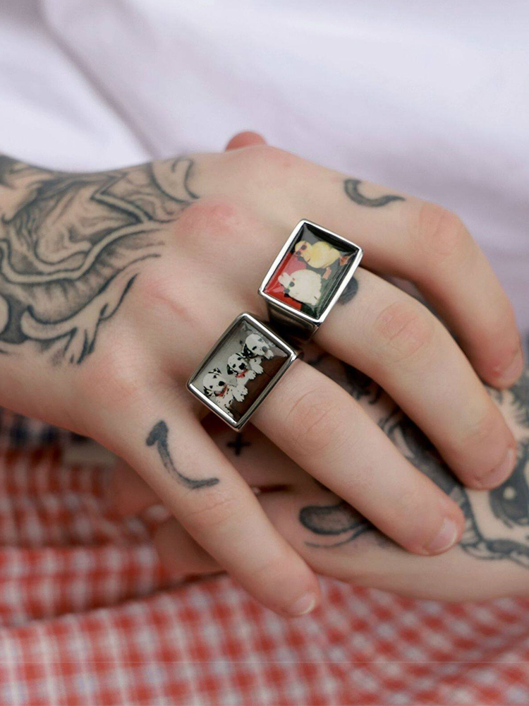 แหวนลายสุนัขดัลเมเชียน ทำจากโล - Men Accessories Photos บทวิจารณ์และราคา