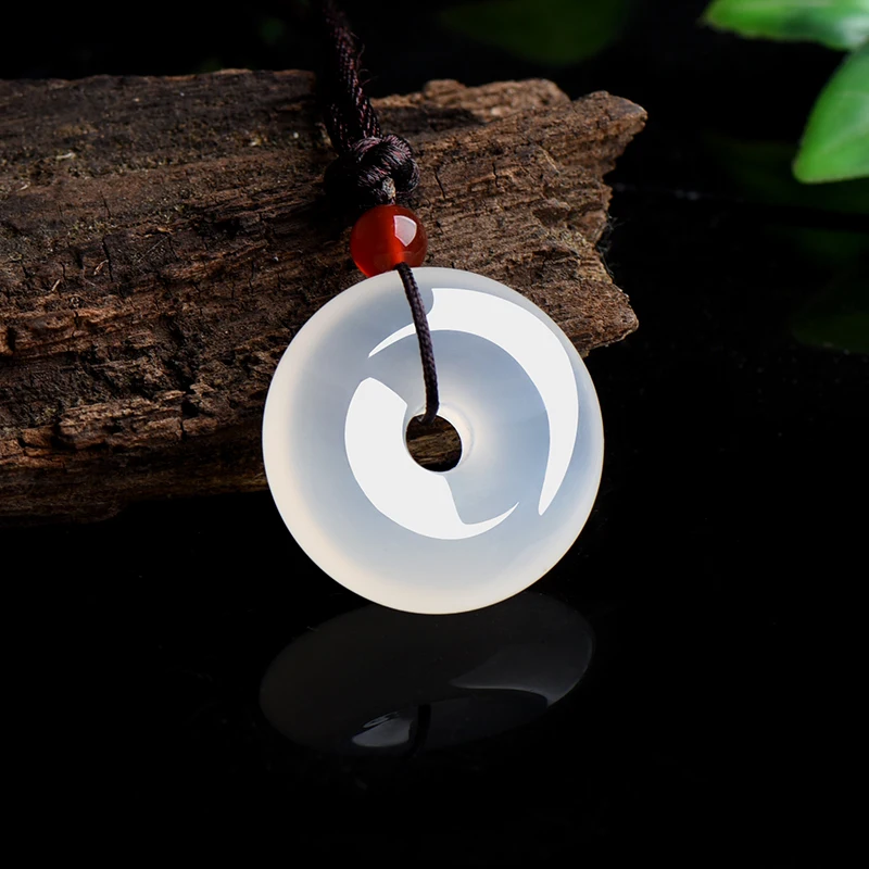 ธรรมชาติMulticolorหยกDonutจี้ส - Men Accessories Gift บทวิจารณ์และราคา