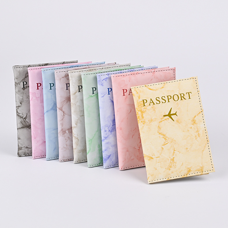 Macaron สีรูปแบบหินอ่อนหนังสือ - Passport Wallet Rfid บทวิจารณ์และราคา