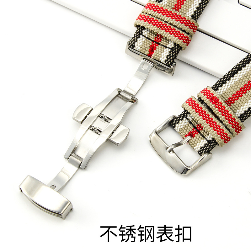 22 มม. ผ้าใบไนลอนนุ่มระบายอากา - Men'S Accessories Burberry บทวิจารณ์และราคา