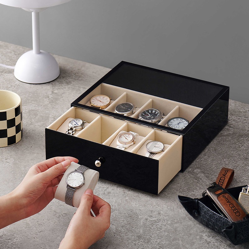 กล่องนาฬิกาพลาสติกสุดหรู 5/8 ช - Men Accessories Drawer บทวิจารณ์และราคา