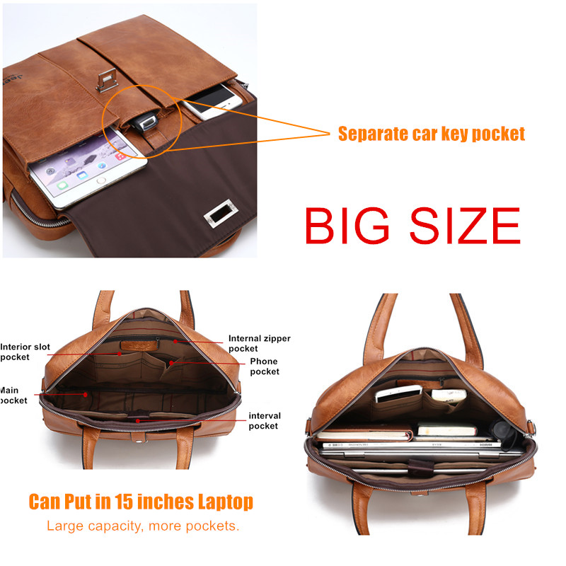 กระเป๋าเอกสารหนังสำหรับผู้ชาย  - Men Accessories Bag บทวิจารณ์และราคา