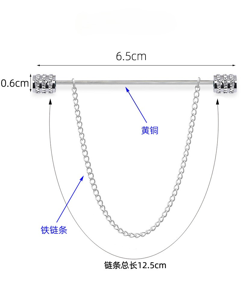 เข็มกลัดเสื้อเชิ้ตผู้ชายแบบใหม - Men Accessories Gift บทวิจารณ์และราคา
