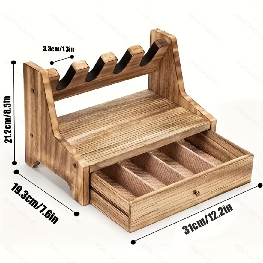 แท่นวางปืนไม้เนื้อแข็ง (อุปกรณ - Men Accessories Drawer บทวิจารณ์และราคา