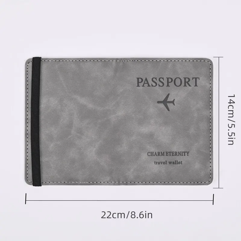ผู้ชาย PU หนังกระเป๋าสตางค์หนั - Passport Wallet Rfid บทวิจารณ์และราคา