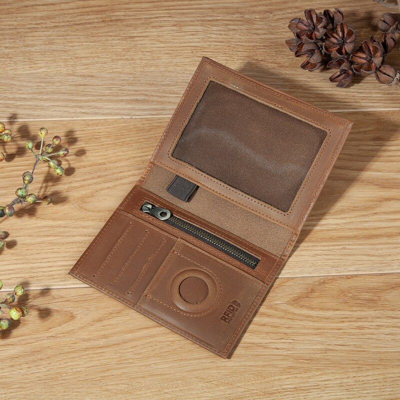 กระเป๋าใส่พาสปอร์ตหนังแท้แฟชั่ - Passport Wallet Rfid บทวิจารณ์และราคา